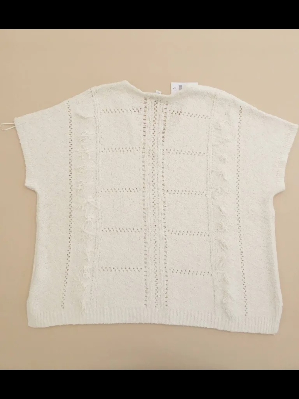 NWT J. Jill Barley Open-Front Crochet Top - Picture 3 of 6